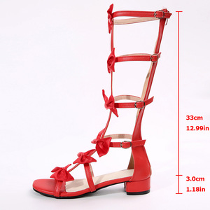 Summer new Arrival fashion bows <b>Sandals</b> Women's Plus Size Open Toe Sexy Low Heel <b>Sandals</b> Roman <b>Sandals</b> - Product Image 5