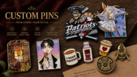 Memproduksi Pin Enamel Logam Desainer Berkualitas Tinggi dengan Mutiara untuk Koleksi