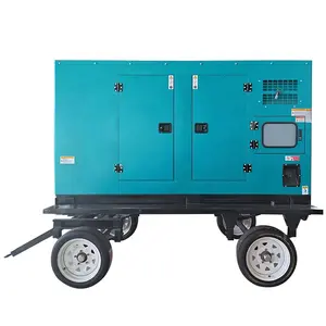 ชุดเครื่องกําเนิดไฟฟ้าดีเซลเงียบขนาด 50kw และ 62.5kva จับคู่อัตโนมัติพร้อมเครื่องกําเนิดไฟฟ้าไร้แปรงทองแดงบริสุทธิ์และอัตโนมัติ ATS