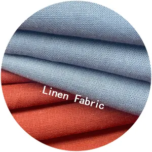 Đa-Màu Sắc Tùy Chọn 115gsm 15% Linen Và 85% Rayon Vải Bán Buôn Cotton Linen Vải Cho Quần Áo