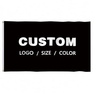 Wholesale Premium Fabric Good Quality Best Price Black Custom Flags <b>Banners</b> - Product Image 2