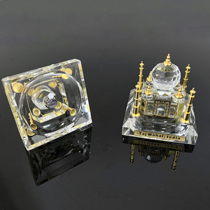 MH-P051 de souvenirs religieux en cristal Verre de cristal Inde <span class=keywords><strong>Taj</strong></span> <span class=keywords><strong>Mahal</strong></span> avec lanterne colorée - Product Image 6