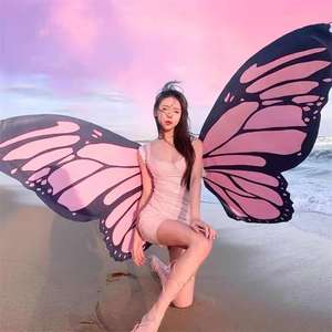 Alas de Hada Grandes de Mariposa Rosa en Venta, Alas de Mariposa Grandes para Adultos - Product Image 5