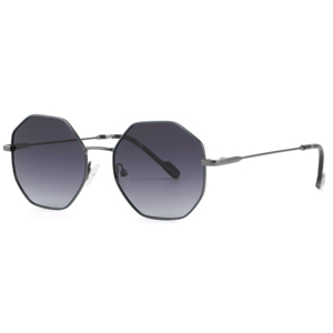 Gafas de Sol Octagonales Unisex con Marco Metálico, Lentes Degradadas, 100% Protección UV, Protección Solar para Adultos a la Moda - Product Image 1