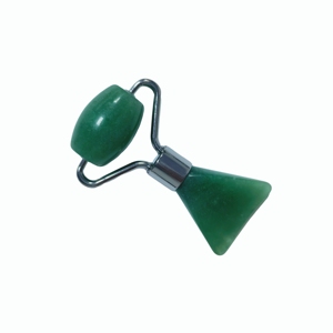 Rouleau de massage facial portable de petite taille pour réduire les rides, en jade aventurine verte - Product Image 5