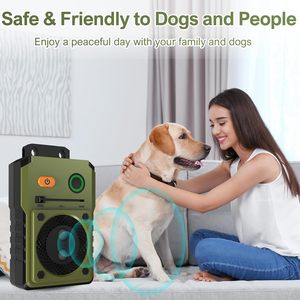 Dispositif anti-aboiement pour chien, ultrasonique, rechargeable, portable, en plastique orange, à la mode - Product Image 4