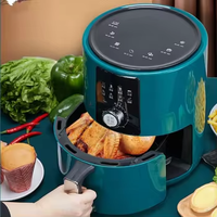 Friteuse à air numérique 6L en acier inoxydable, sans huile, pour rôtir, déshydrater, multifonction, usage domestique, hôtelier, appareil de qualité commerciale