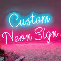 Enseigne néon personnalisée pour logo d'entreprise, mariage, bar, décoration de chambre, enseigne néon personnalisée avec nom, art mural