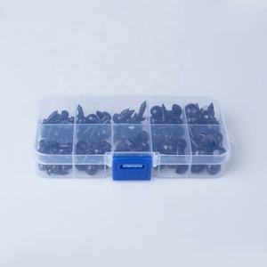 100 Piezas de <span class=keywords><strong>Ojos</strong></span> de Seguridad de Plástico Negro de 6-12 mm para Manualidades, Osos de Peluche, Juguetes de Peluche, Muñecos de Animales, <span class=keywords><strong>Amigurumi</strong></span> - Product Image 4
