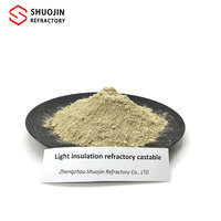 Ciment coulable à haute teneur en alumine, brique isolante légère, prix compétitif, poudre de matériaux en bauxite, MgO, SiO2 pour découpe et soudage