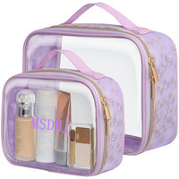 Voyage Transparent Femmes Paillette PVC Maquillage Sacs Lavage Poche Beauté Organisateur Étanche Cosmétique Sac