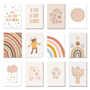 Quadro su Tela Personalizzato per Cameretta Neonato, Dipinto Murale Moderno, Poster e Stampa per Camere di Bambini e Bambine - Product Image 5