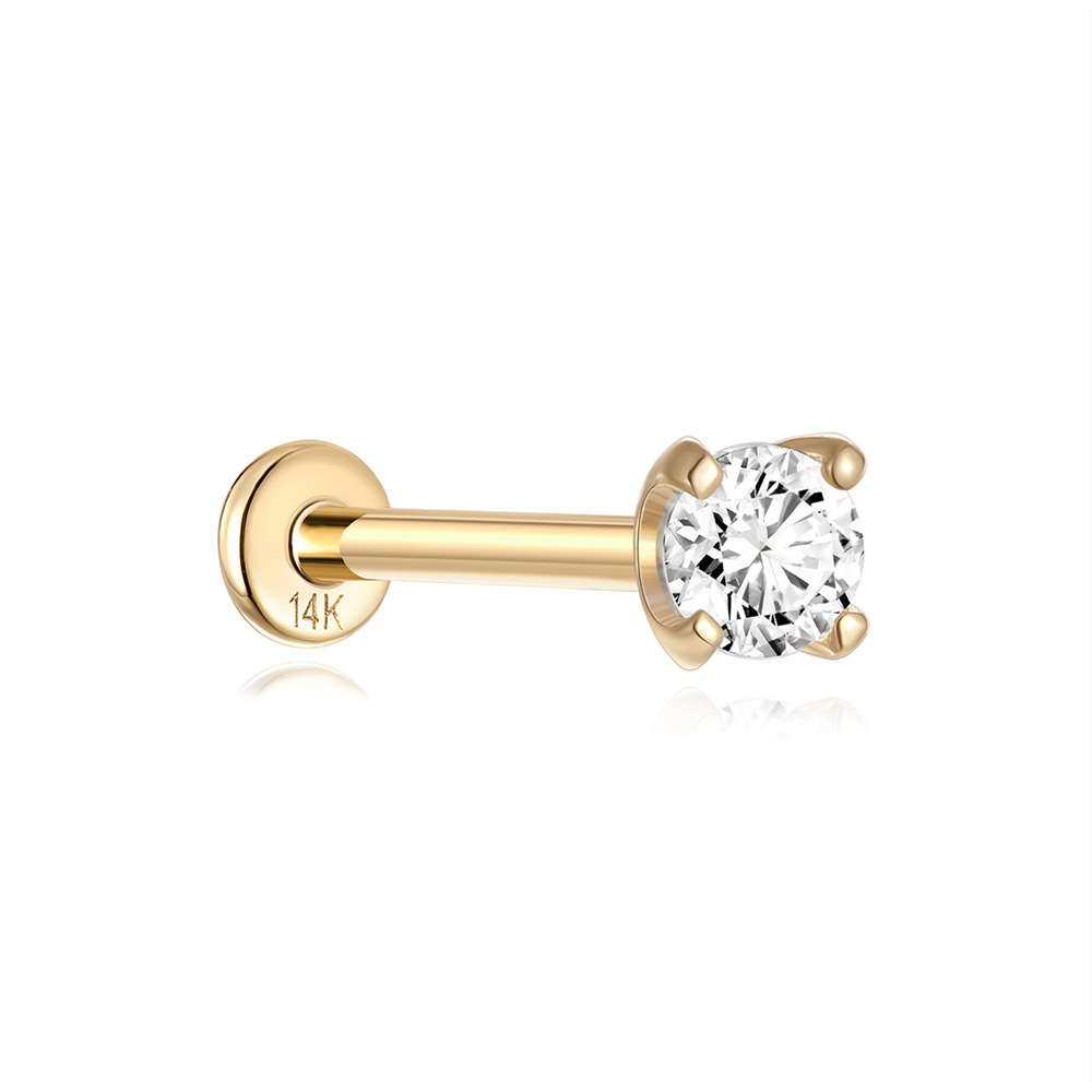 #8-14k gold-single