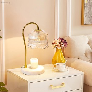Elegant LilyShaped Candle Warmer Lamp Marble Base Ideal Aromatherapy Decor for Living & Bedroom - Product Image 3