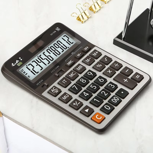 Calculadora <span class=keywords><strong>de</strong></span> Escritorio Multifuncional <span class=keywords><strong>de</strong></span> 12 Dígitos, Calculadora Financiera <span class=keywords><strong>de</strong></span> Oficina con Doble Alimentación Solar, Logotipo Personalizado al por Mayor - Product Image 4
