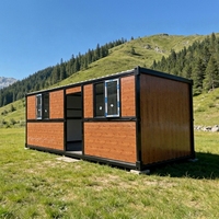 Casa Container Prefabbricata Pieghevole Ignifuga in Lana di Roccia, Casa Modulare Compatta per Ufficio e Dormitorio Operai