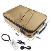 Portable de qualité professionnelle 12 pièces Premium basalte pierre chaude contrôleur de température numérique corps sac de voyage Kit masseur facial