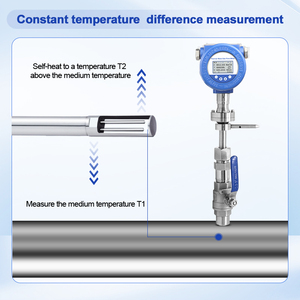 Débitmètre de gaz à section variable à insertion haute précision OEM CE 4-20mA avec bride en acier inoxydable pour GPL, gaz naturel, oxygène comprimé - Product Image 5
