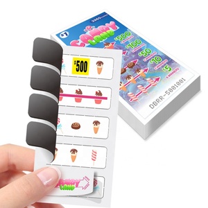 Printing Suppliers Full Design Pull Tab Card Coated Paper Custom Sizes Logo Digital Printing Pull Tab Tickets - Product Image 1