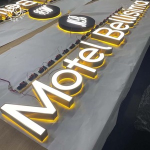 Biển hiệu kinh doanh tùy chỉnh, chữ <span class=keywords><strong>LED</strong></span>, biển hiệu <span class=keywords><strong>LED</strong></span> 3D acrylic cho logo thương hiệu công ty, biển hiệu cửa hàng ngoài trời - Product Image 1