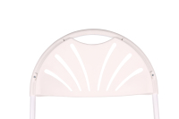 Chaise de jardin pliable en plastique blanc, légère, portable, confortable, design moderne, durable, pour usage extérieur, salle à manger et hôtel