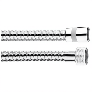 Tuyau de douche en laiton à double sertissage 200 cm Chrome Or - Product Image 3