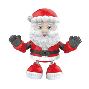 ของเล่นรูปเคลื่อนไหวได้ใช้แบตเตอรี่เพื่อการศึกษาดนตรีไฟเต้นรำของเล่นเดินหุ่นยนต์สำหรับของขวัญคริสต์มาส - Product Image 1