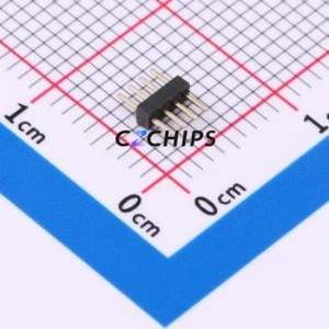 ZX-PZ1.0-1-4PZZ Pin Header Through hole Component (THT),P=1mm Connector 1x4P 1mm Pin Header Through Hole - Product Image 1