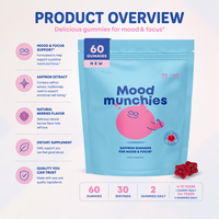Gummies au Safran Haute Puissance pour Enfants avec Vitamine GABA pour l'Amélioration de l'Humeur et de la Concentration - Complément Alimentaire OEM & ODM