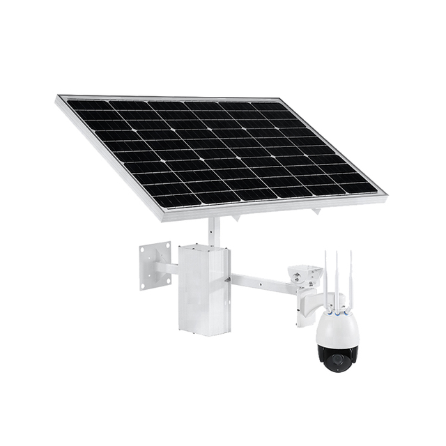Wireless CCTV Solar Camera for Light With in Built Device Street Energy Alert PTZ 4G Big Power Solar Panel