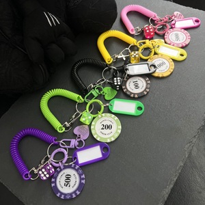 Colorido resorte alambre llavero multi-elemento bolsa encanto pareja regalo mochila accesorio - Product Image 6