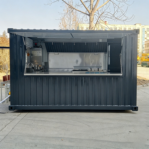 Stands de bière préfabriqués en plein air, kiosques de style conteneur, structures en acier avec panneaux sandwich et restaurants mobiles. - Product Image 1