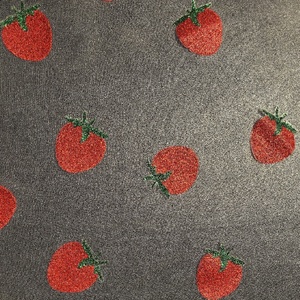 Tessuto in Rete 100% Nylon Traspirante con Stampa a Caldo 60gsm, Motivo Fragola Scintillante per Ragazze - Durevole e Leggero per Costumi - Product Image 5