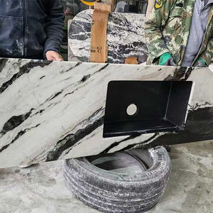 Venta caliente Material de construcción Natural pulido blanco Panda Dalmata losas de mármol - Product Image 4