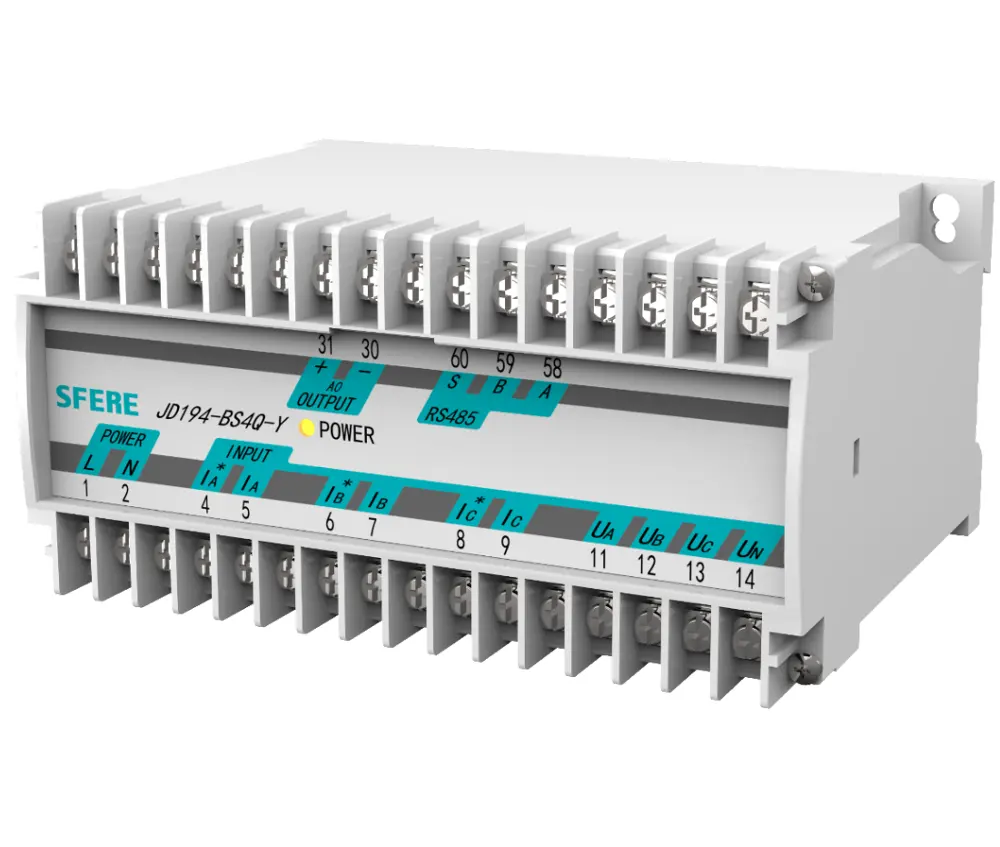 JD194-BS4P-Y conversor de potência ativo trifásico de quatro fios ac com saída analógica