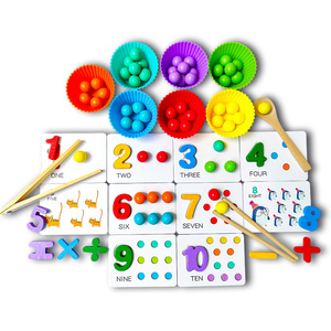 Custom Busy Book Cognitive Educational Toy Wooden Egg <strong>Twist</strong> Machine Clip Bead <strong>Games</strong> for Kids Boys and Girls Aged 2 to 4 Years - Product Image 3