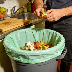 Sacs poubelles compostables <span class=keywords><strong>en</strong></span> vrac, vente <span class=keywords><strong>en</strong></span> <span class=keywords><strong>gros</strong></span>, certifiés BPI TUV AS4736, pour usage commercial, fabricant de sacs poubelles ECOPRO - Product Image 1