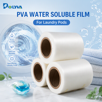 Poliva transparan transparan Biodegradable bubuk cairan Sealing deterjen Pods kemasan Pva larut dalam air tas Pva Film Pva larut dalam air