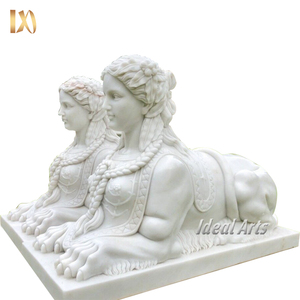 Usine de décoration de jardin sculpture à la main grandeur nature pierre naturelle marbre ancien <span class=keywords><strong>pharaon</strong></span> égyptien <span class=keywords><strong>Statue</strong></span> à vendre - Product Image 6