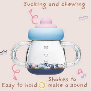 Unique <b>Educational</b> Newborn <b>Other</b> <b>Supply</b> 1-3 Year Shaker Silicone Sensory Tooth Plastic Hand Wholesale Toy Set Baby Rattle - Product Image 2