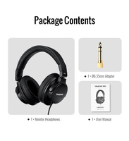 Untuk Headset Studio Profesional Takstar PRO 70 DJ, Earphone Berkabel 3.5mm untuk Rekaman, Monitoring, dan Musik Original