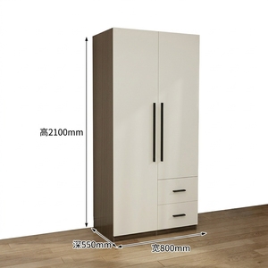 <span class=keywords><strong>Armoire</strong></span> de <span class=keywords><strong>chambre</strong></span> principale moderne, robuste, démontable, grande capacité, avec tiroirs, fabriquée en panneau écologique de 18 mm - Product Image 5