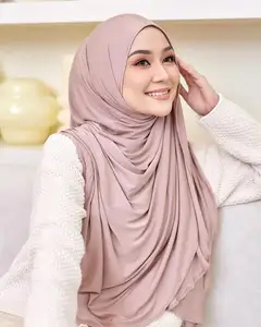 ninja mask Shawl Scarf newest neck cover stretch inner Monogram Premium jersey Tudung ninja with buckle najwa instant hijab