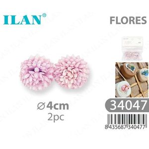 Ilan Flores Teste di Fiori Secchi 4cm 2pz per Uso Decorativo e Artigianale - Product Image 3