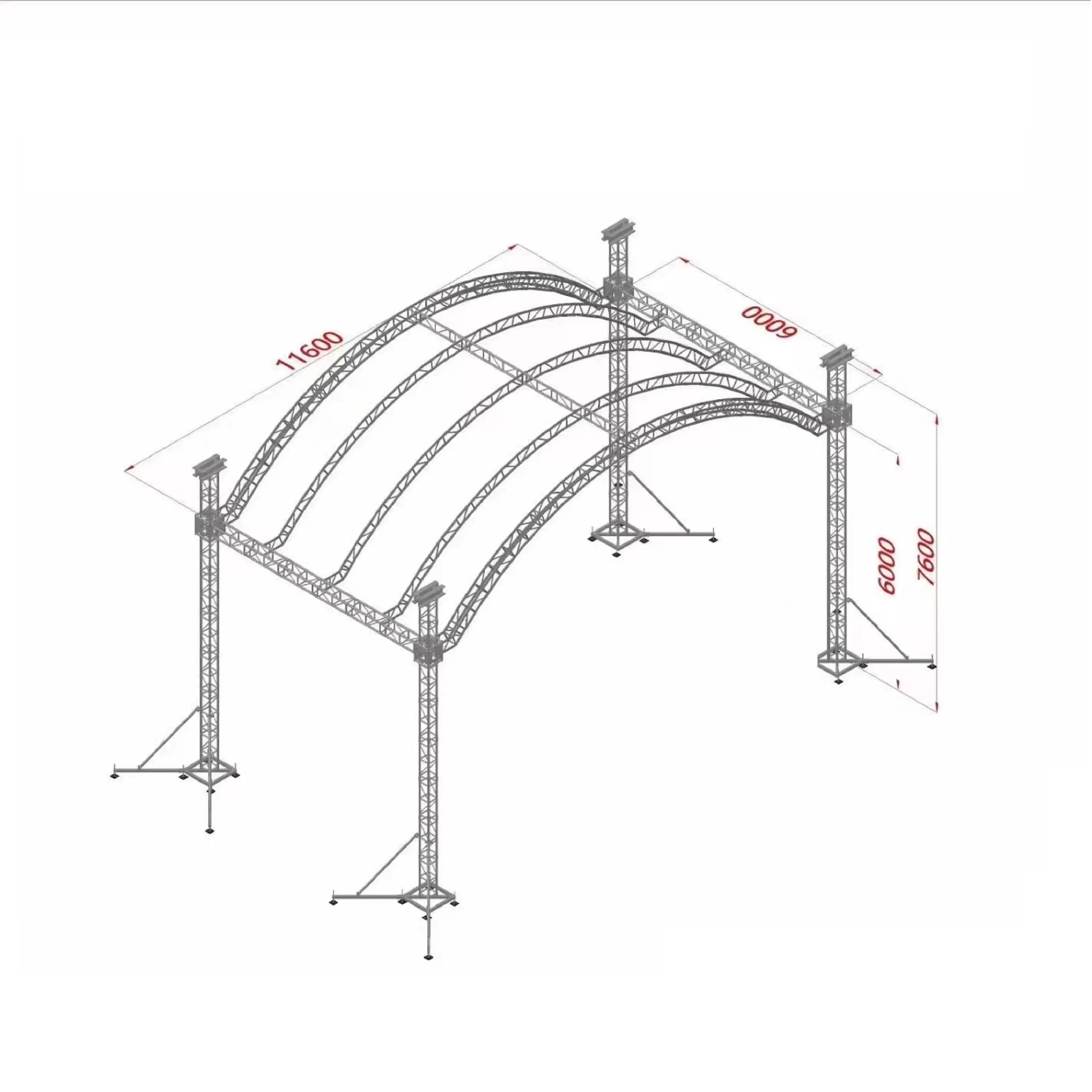 New Arrivals Aluminum Truss Stage Lighting Truss Big Tent For Stage performance