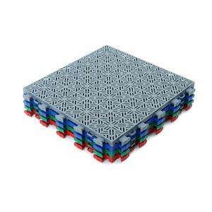 TIANSU 25cmx25cm Carreaux en plastique PP portables à emboîtement pour sol de terrain de sport extérieur pour basketball/tennis/volley-ball - Product Image 6