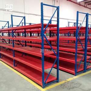 헤비 듀티 5 갤런 물병 운송 랙 자체 지원 스틸 및 플라스틱 다단계 창고 선반 - Product Image 6