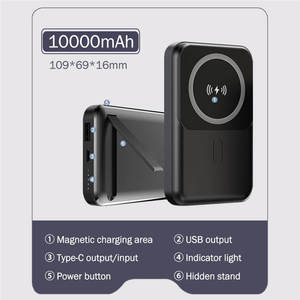 <span class=keywords><strong>Chargeur</strong></span> de batterie <span class=keywords><strong>externe</strong></span> mince personnalisable 10000mAh <span class=keywords><strong>5000mah</strong></span> charge rapide support de téléphone sans fil magnétique Powerbank Portable - Product Image 5