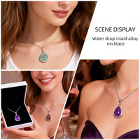 Collier ras du cou en quartz rose naturel en forme de goutte d'eau, pierre de guérison en cristal, collier de mode en cornaline pour cadeau DIY - Vente en gros