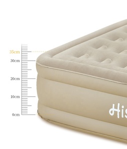 Matelas de camping gonflable en PVC HISPEED extra épais 40cm matelas gonflable extérieur pliable avec pompe électrique intégrée - Product Image 4